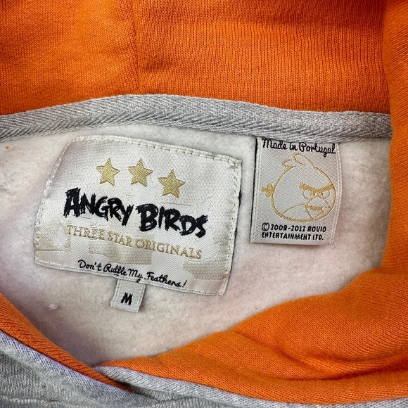 Angry Birds Embroidered Hoodie - Three Star Original - Mens Medium - Picture 3 of 8